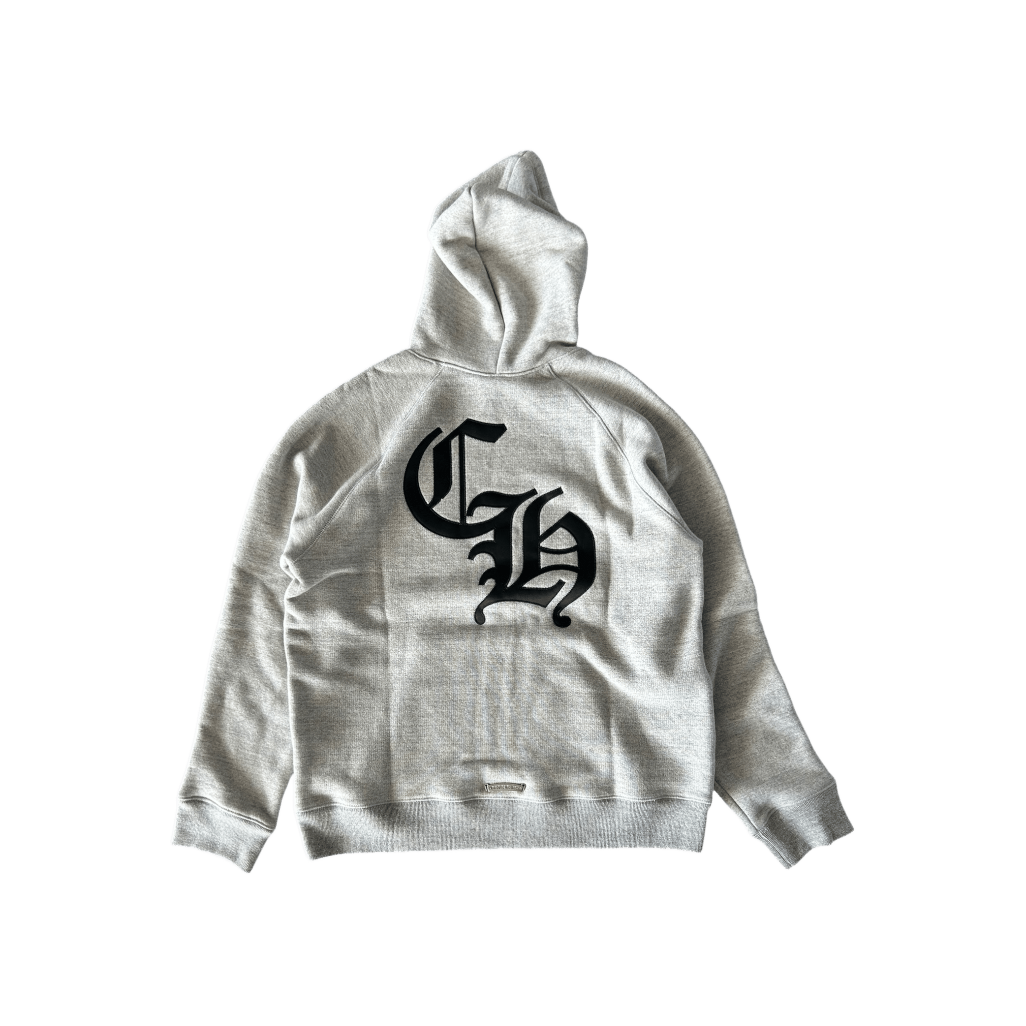 Chrome Hearts Grey & Black Triple Cross CH Logo Embroidered Hoodie - Morely TrendsChrome Hearts Type here:)