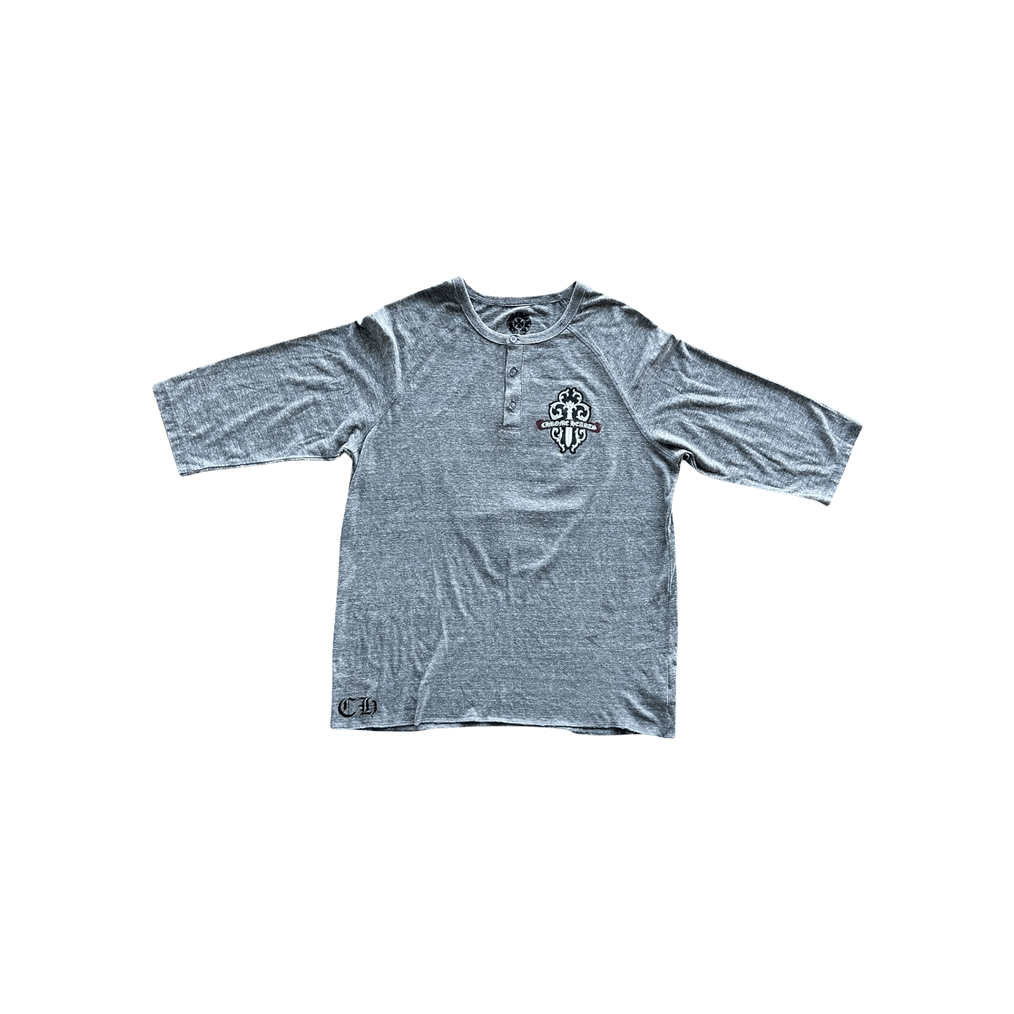Chrome Hearts Grey & Multicolor Dagger Logo Women's T-Shirt - Morely TrendsChrome Hearts Type here:)