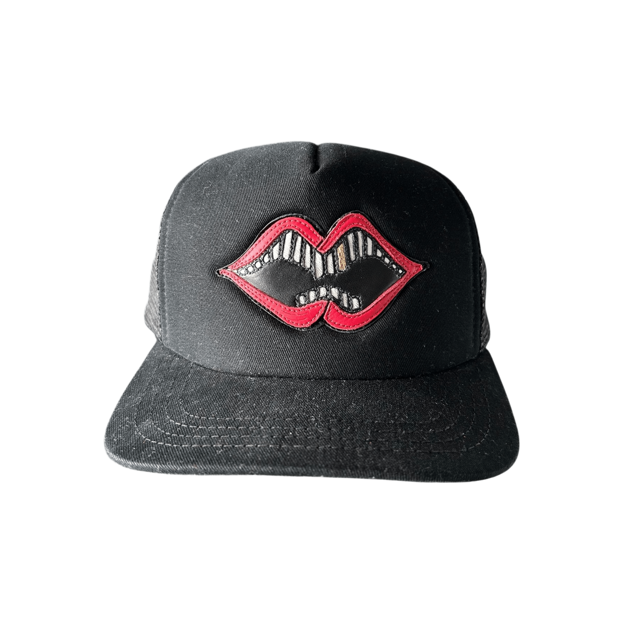Chrome Hearts Matty Boy Black & Red Chomper Trucker Hat - Morely TrendsChrome Hearts Type here:)