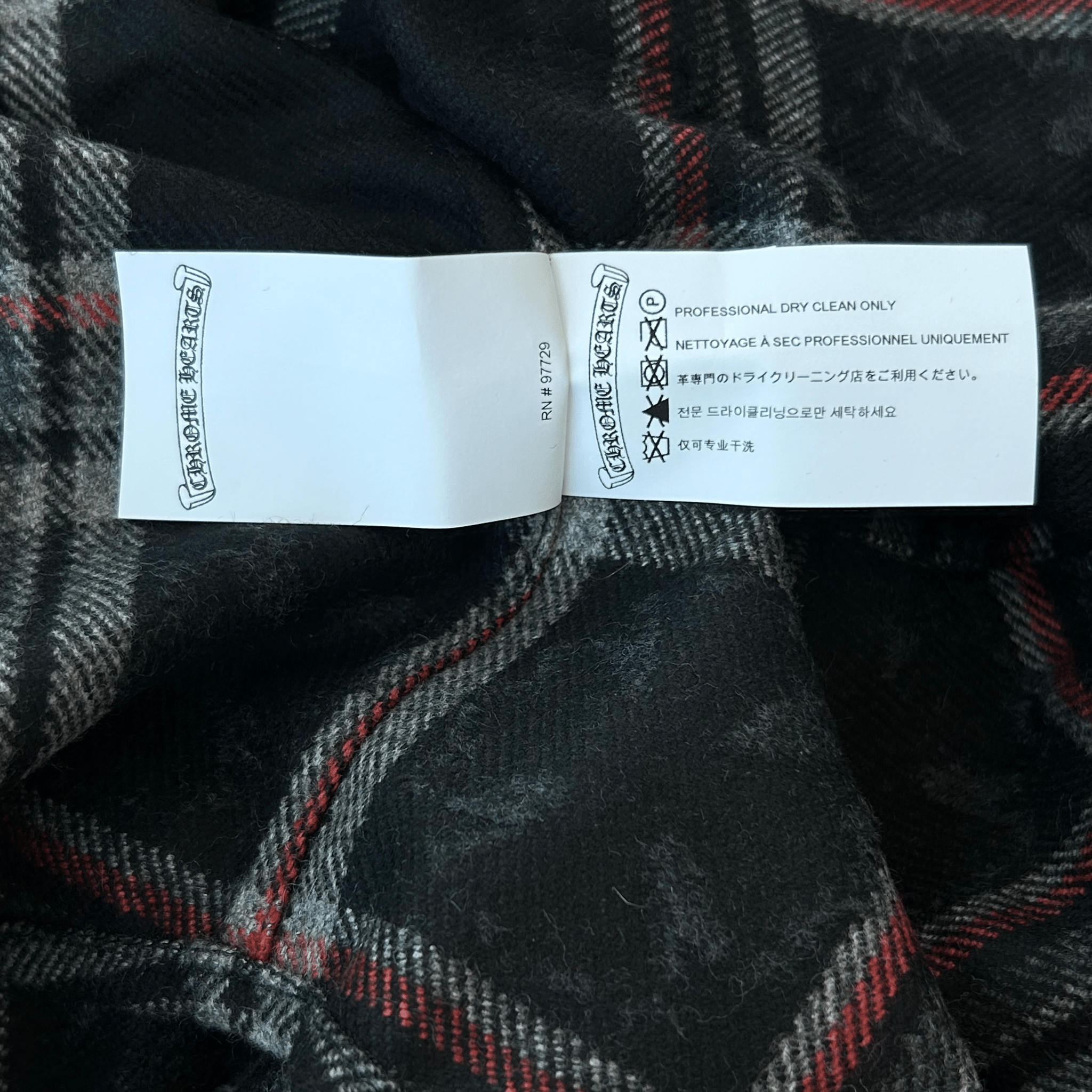 Chrome Hearts Navy Cross Jacquard Cashmere Button Up Shirt - Morely TrendsChrome Hearts Type here:)