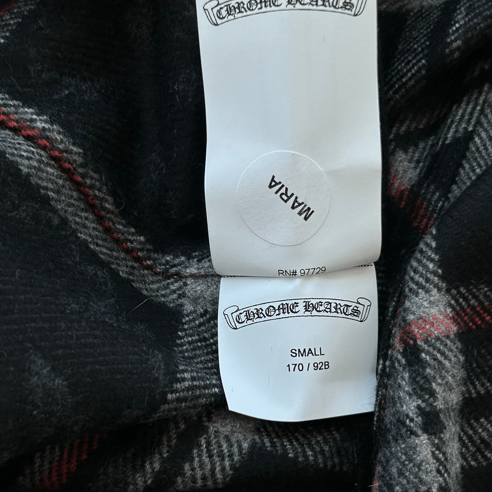 Chrome Hearts Navy Cross Jacquard Cashmere Button Up Shirt - Morely TrendsChrome Hearts Type here:)