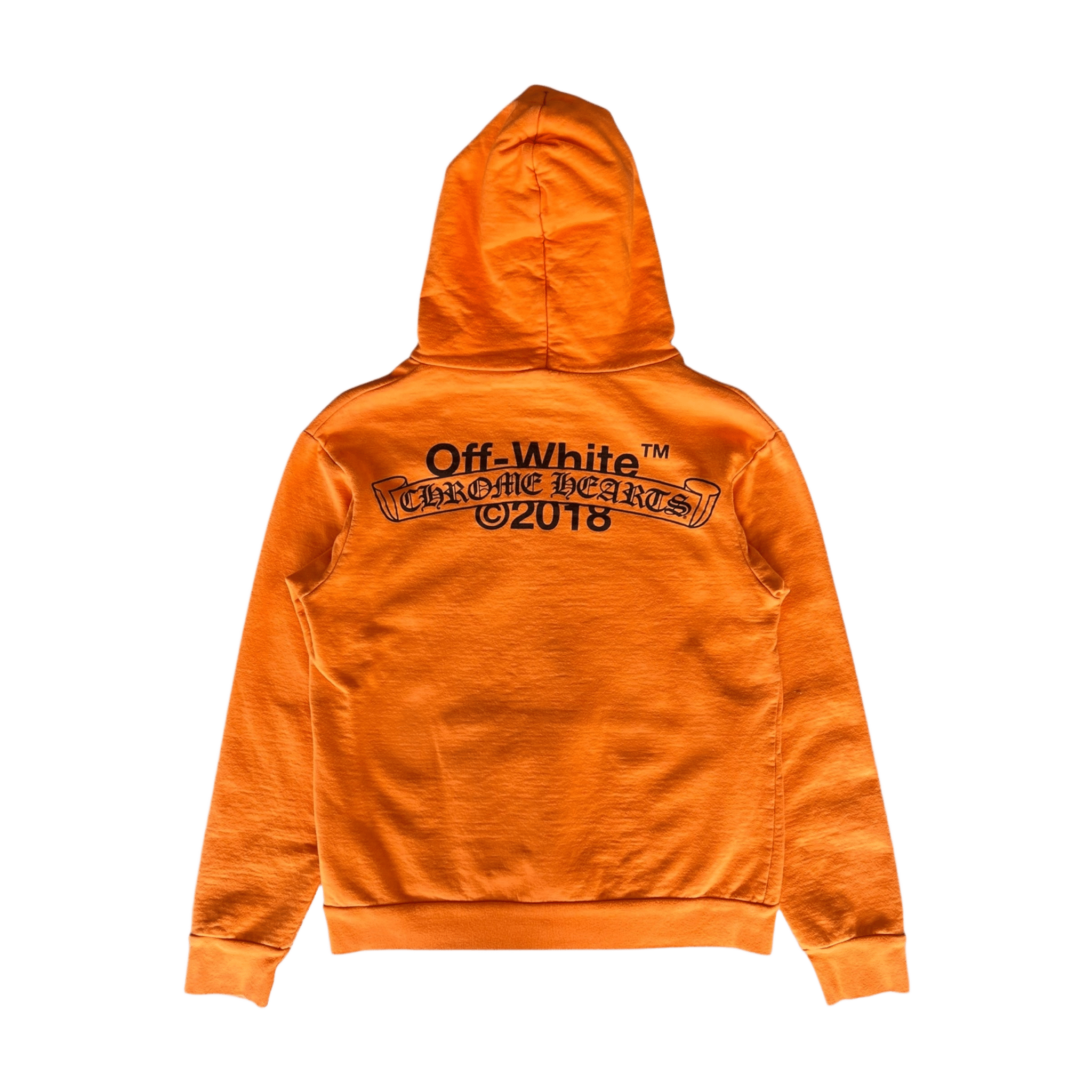 Chrome Hearts Off - White Orange & Black Scroll Logo Hoodie - Morely TrendsChrome Hearts Type here:)