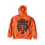 Chrome Hearts Orange & Black Dagger Logo Hoodie - Morely TrendsChrome Hearts Type here:)