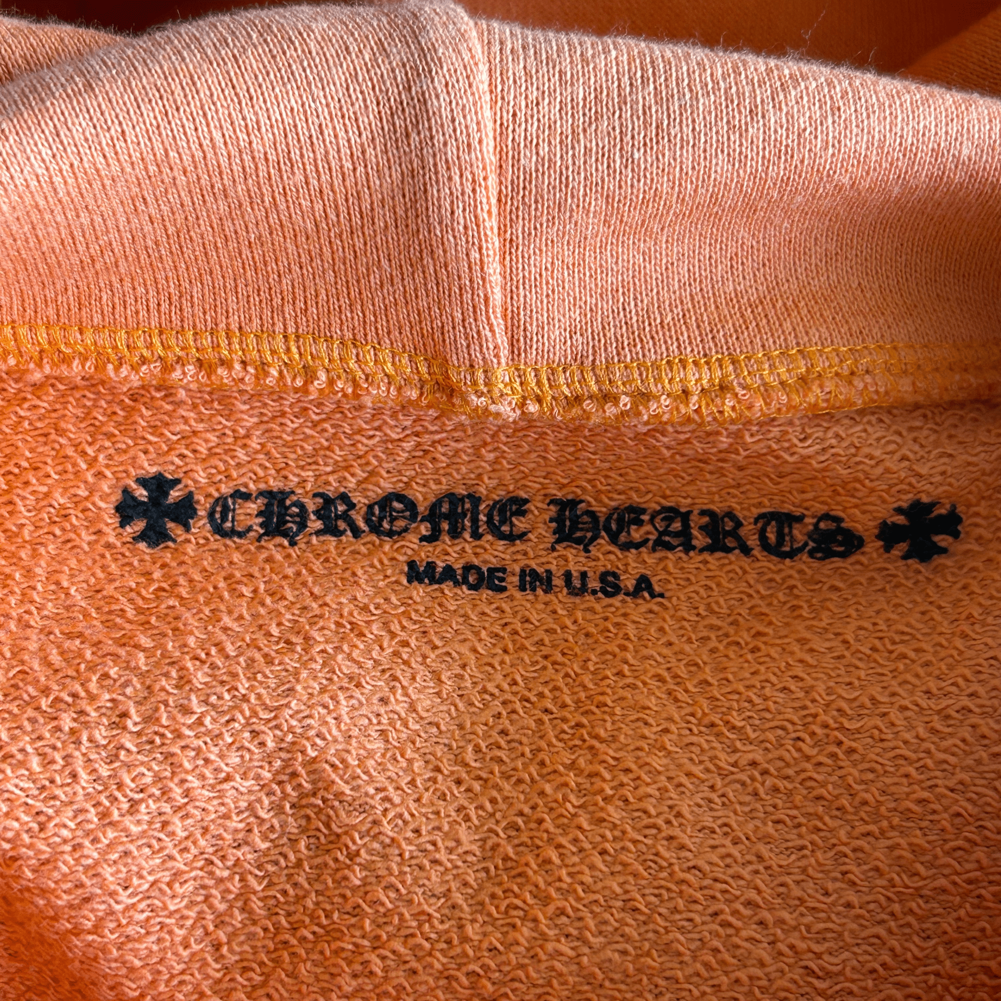 Chrome Hearts Orange & Black Dagger Logo Hoodie - Morely TrendsChrome Hearts Type here:)