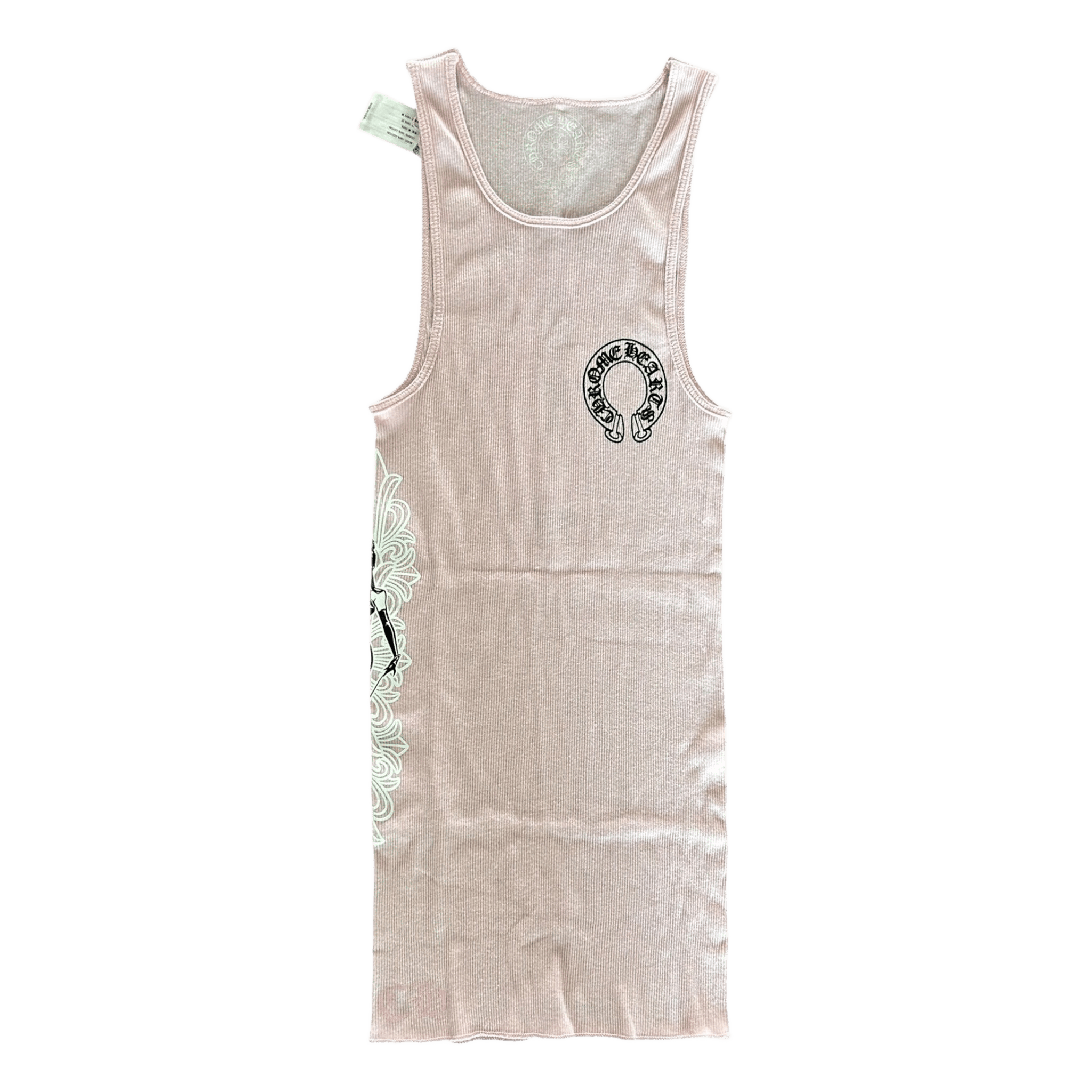 Chrome Hearts Pink & White Deadly Doll Tank Top - Morely TrendsChrome Hearts Type here:)