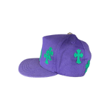Chrome Hearts Purple & Green Cross Patch Hat - Morely TrendsChrome Hearts Type here:)
