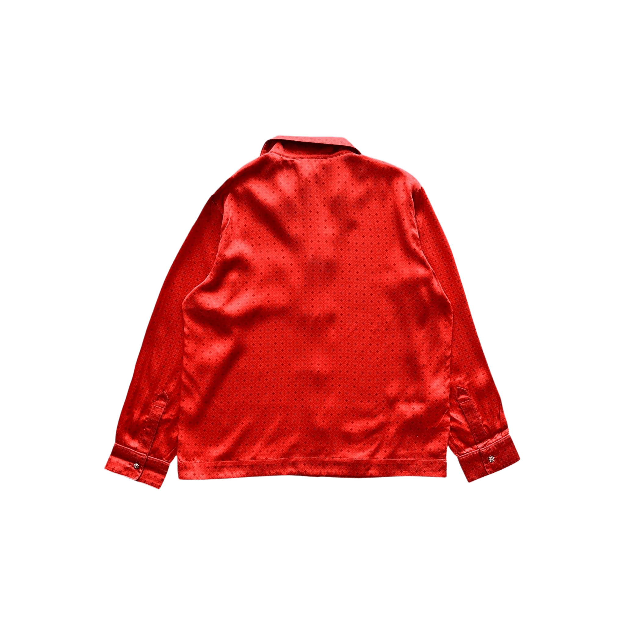 Chrome Hearts Red Cross Jacquard Silk Pajama Set - Morely TrendsChrome Hearts Type here:)