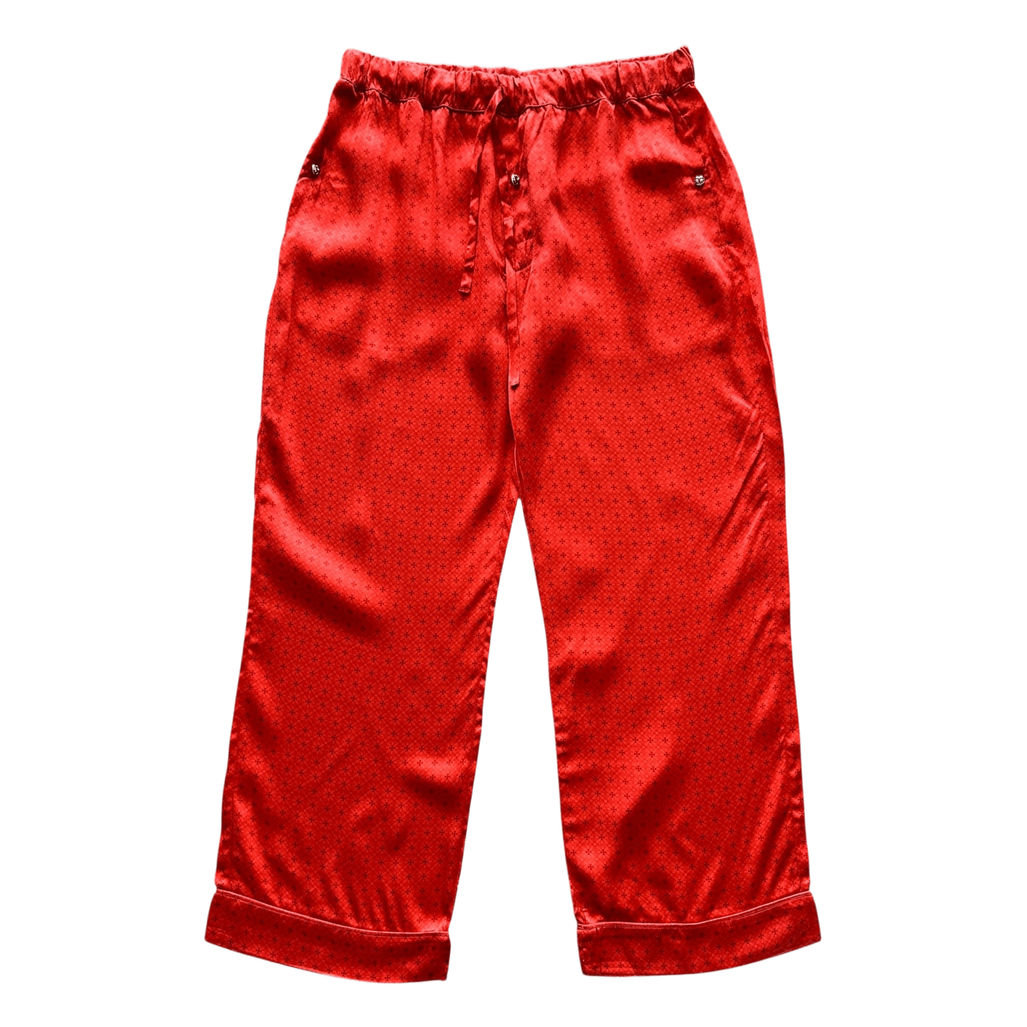 Chrome Hearts Red Cross Jacquard Silk Pajama Set - Morely TrendsChrome Hearts Type here:)