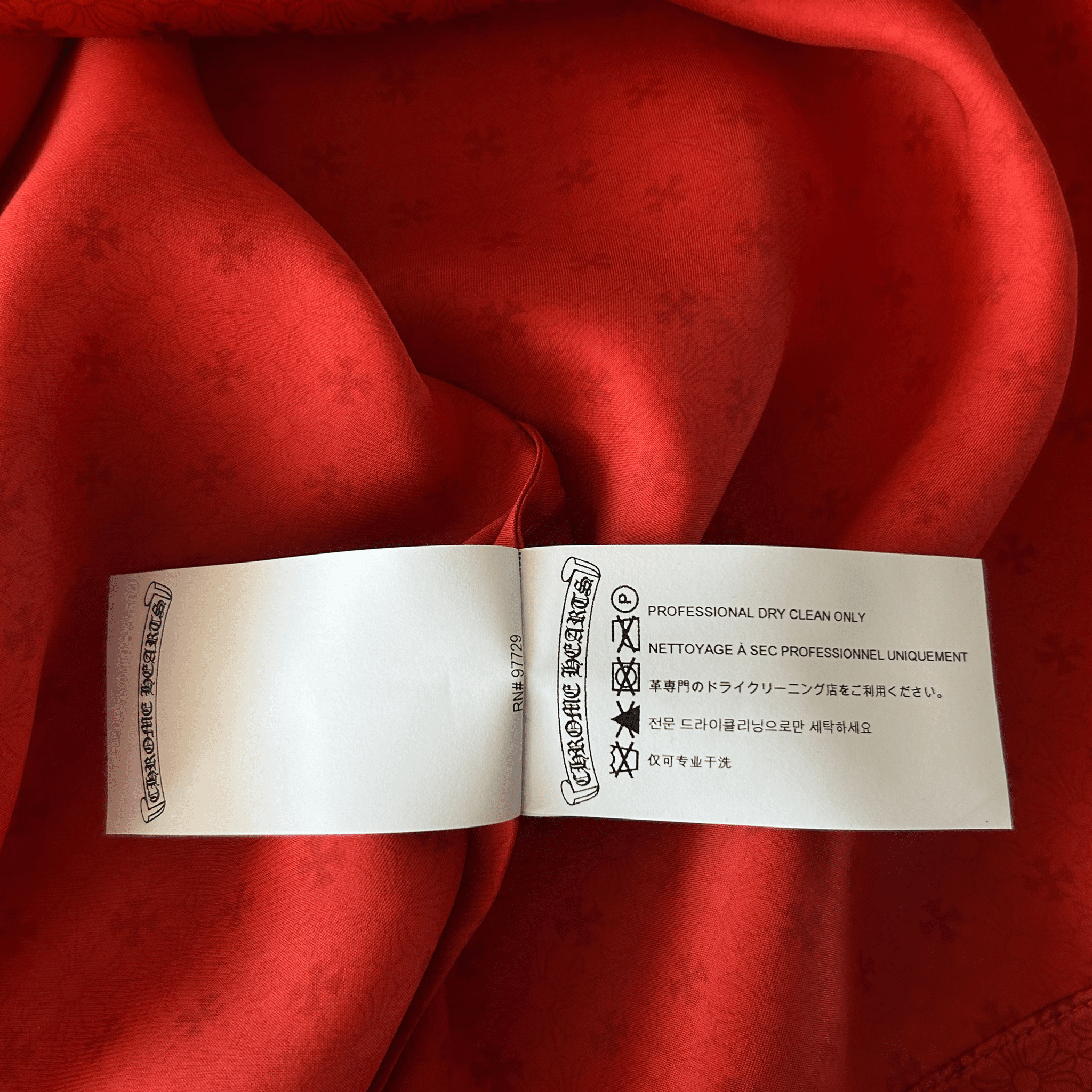 Chrome Hearts Red Cross Jacquard Silk Pajama Set - Morely TrendsChrome Hearts Type here:)