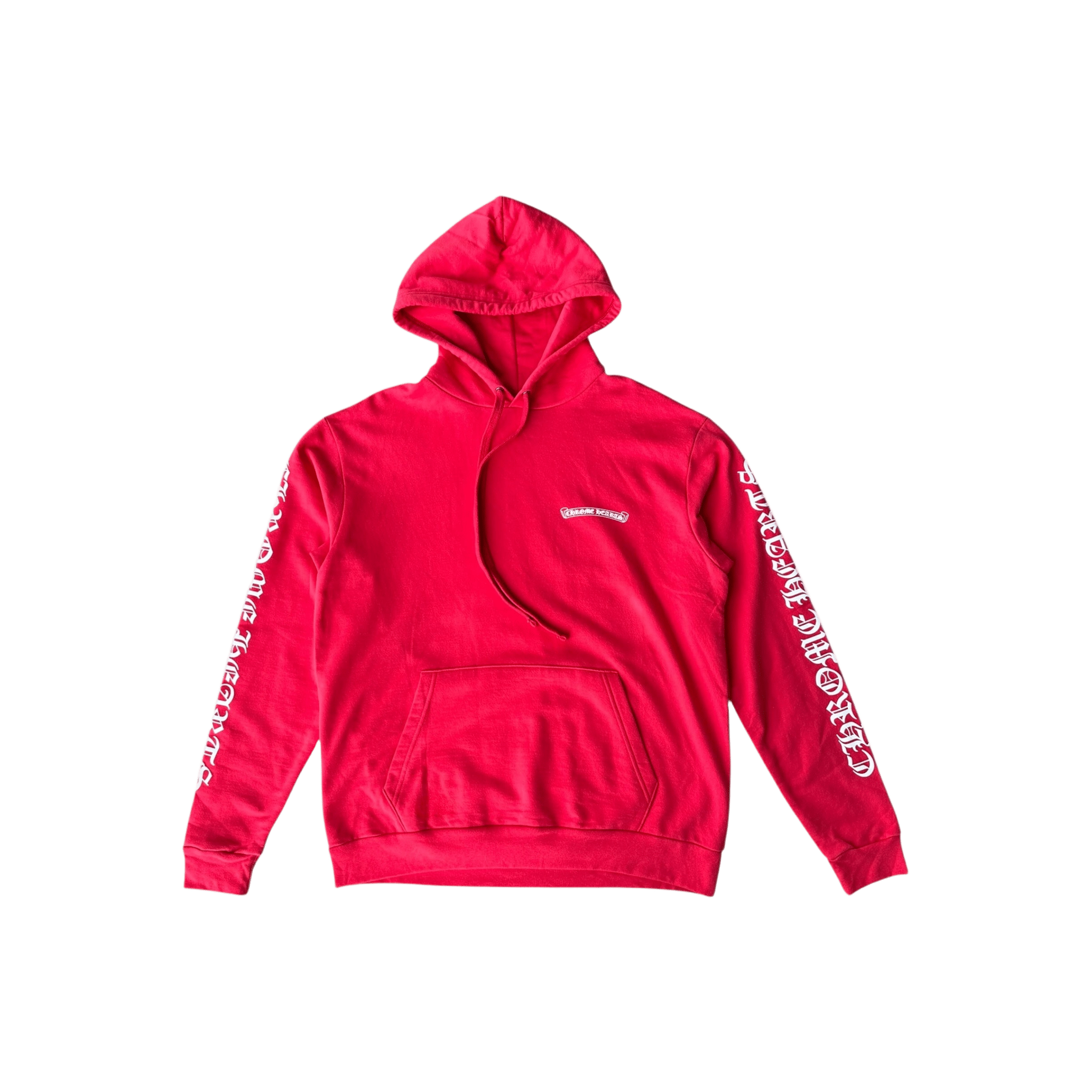 Chrome Hearts Red & White Scroll Logo Hoodie - Morely TrendsChrome Hearts Type here:)