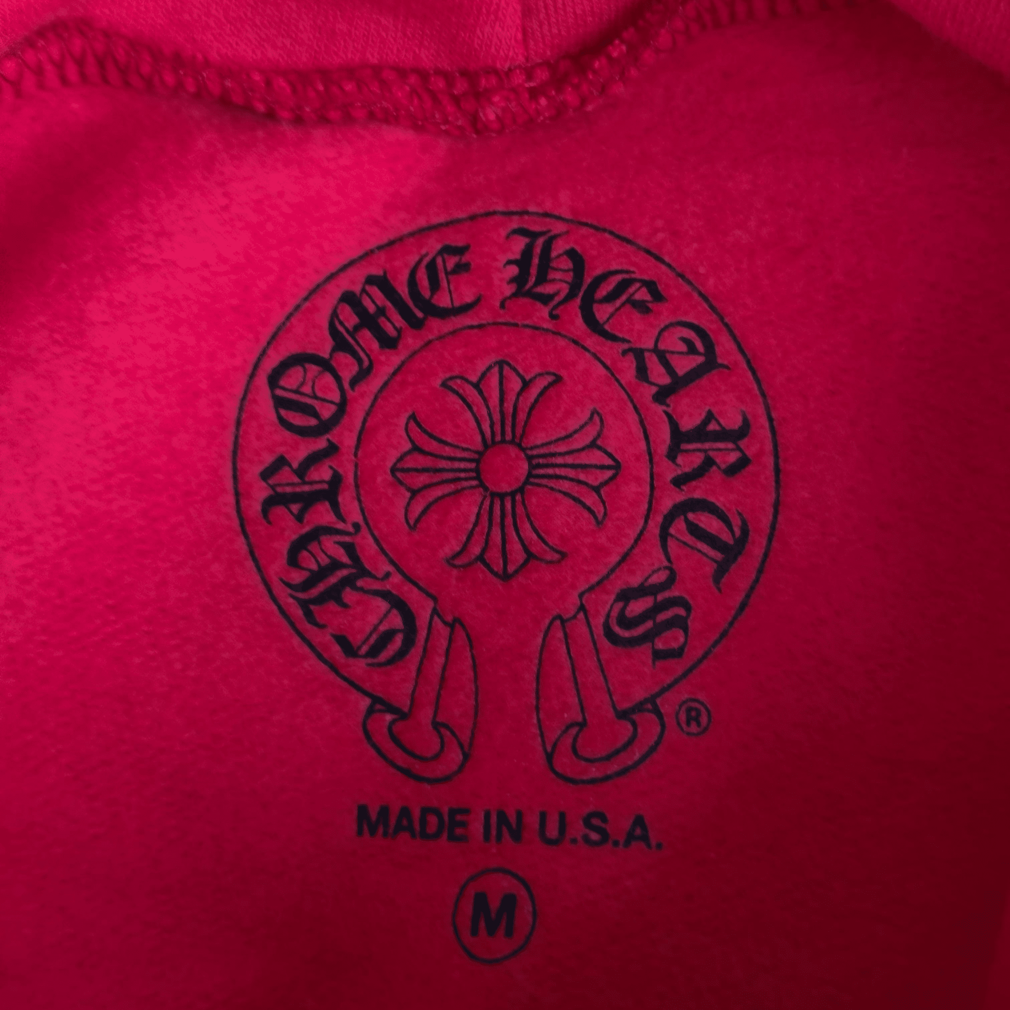 Chrome Hearts Red & White Scroll Logo Hoodie - Morely TrendsChrome Hearts Type here:)