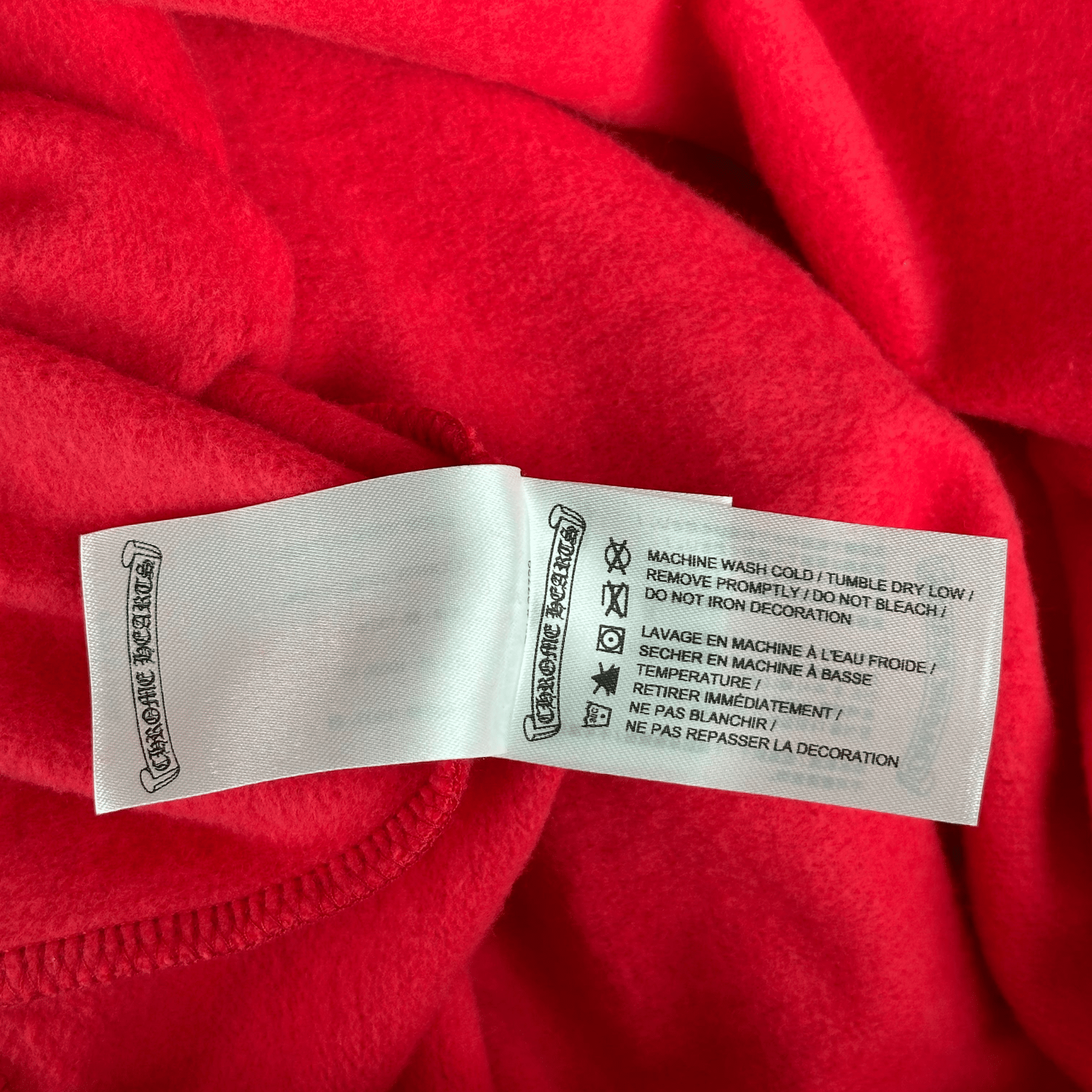 Chrome Hearts Red & White Scroll Logo Hoodie - Morely TrendsChrome Hearts Type here:)