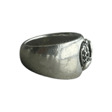 Chrome Hearts Silver & Black Diamond Heart Ring - Morely TrendsChrome Hearts Type here:)