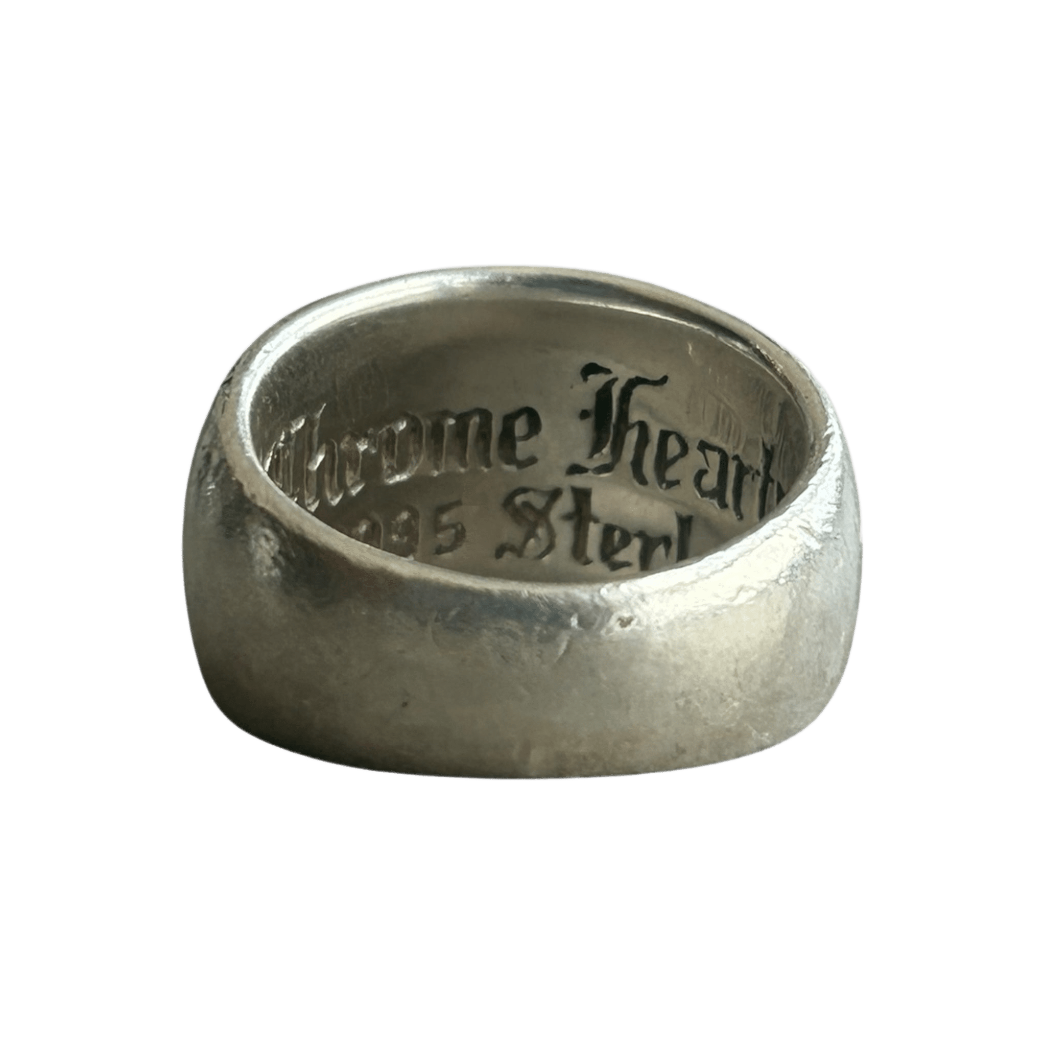 Chrome Hearts Silver & Black Diamond Heart Ring - Morely TrendsChrome Hearts Type here:)