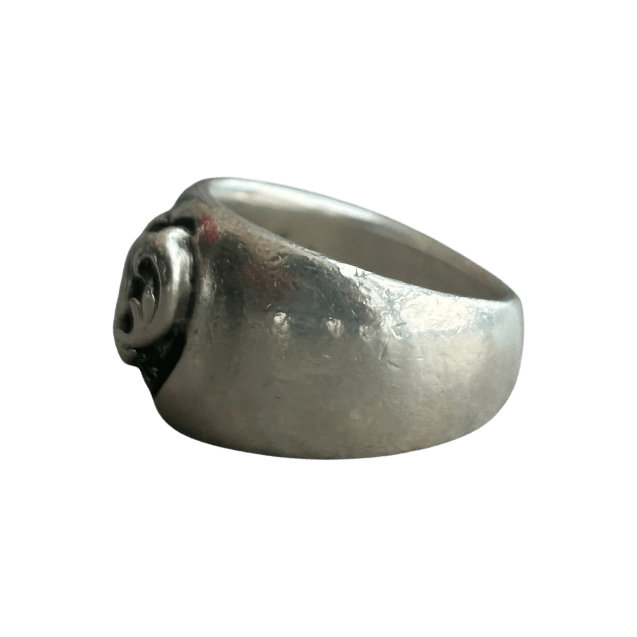 Chrome Hearts Silver & Black Diamond Heart Ring - Morely TrendsChrome Hearts Type here:)
