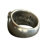 Chrome Hearts Silver & Black Diamond Heart Ring - Morely TrendsChrome Hearts Type here:)