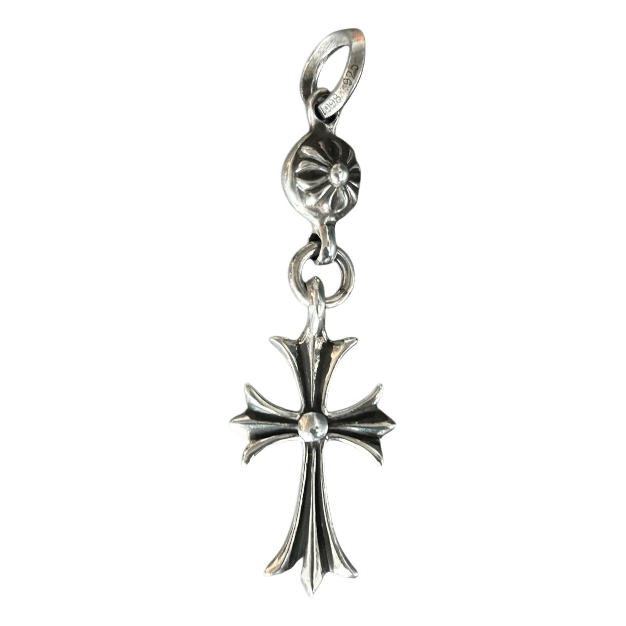 Chrome Hearts Silver Cross Ball Pendant Necklace - Morely TrendsChrome Hearts Type here:)