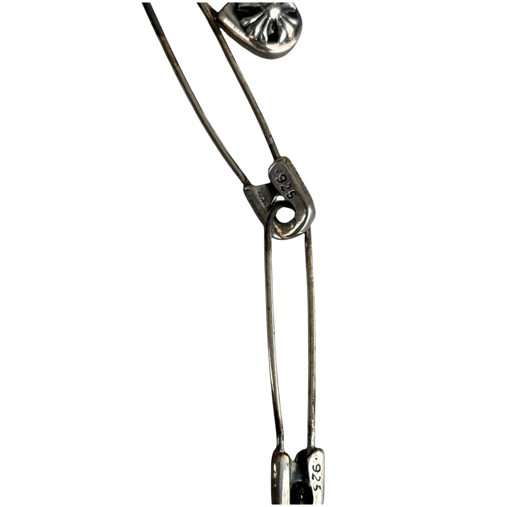 Chrome Hearts Silver Safety Pin Necklace - Morely TrendsChrome Hearts Type here:)