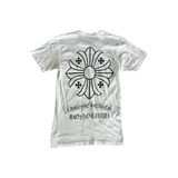 Chrome Hearts White & Black Honolulu Exclusive Jumbo Floral Cross T-Shirt - Morely TrendsChrome Hearts Type here:)