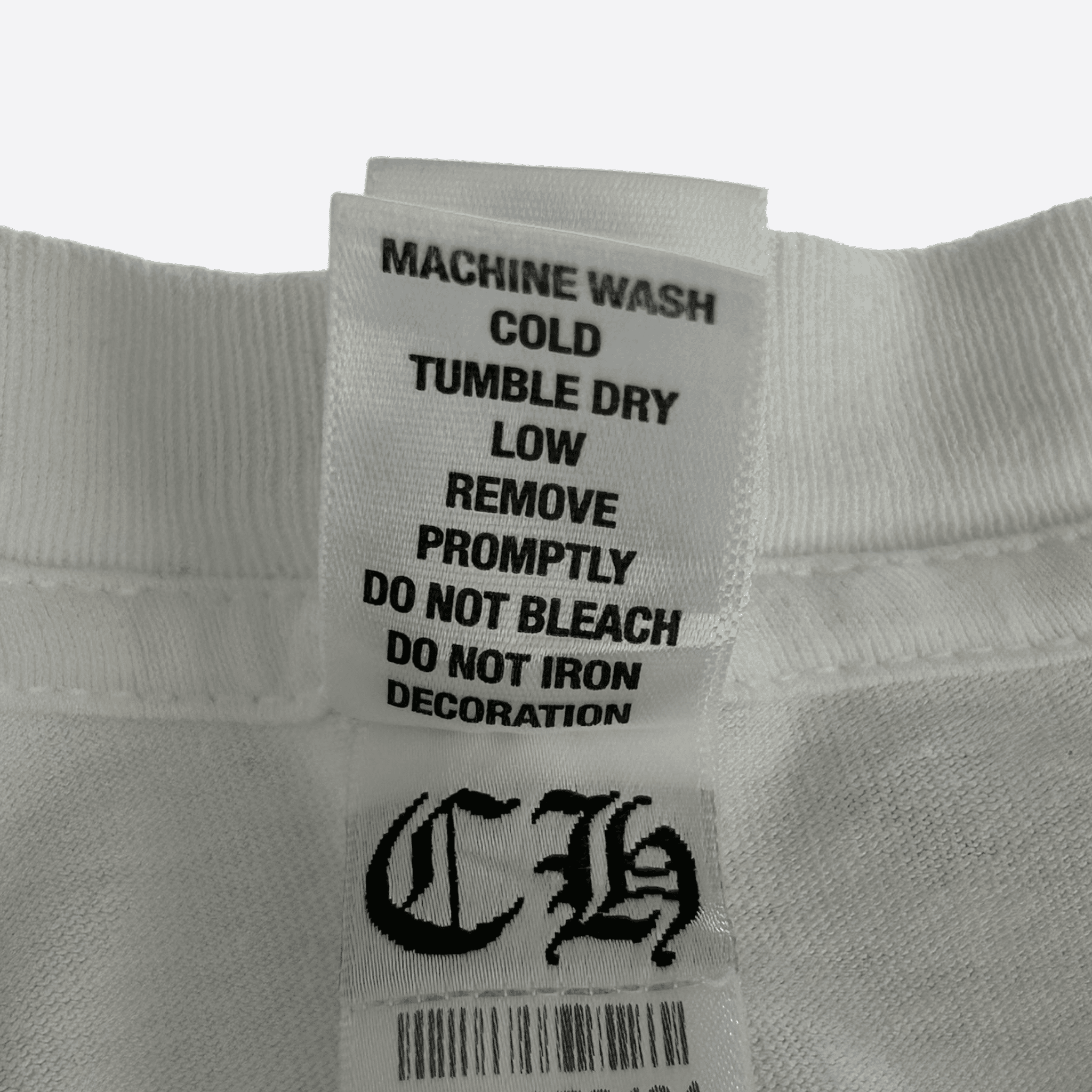 Chrome Hearts White & Black Horseshoe Scroll Logo T-Shirt - Morely TrendsChrome Hearts Type here:)