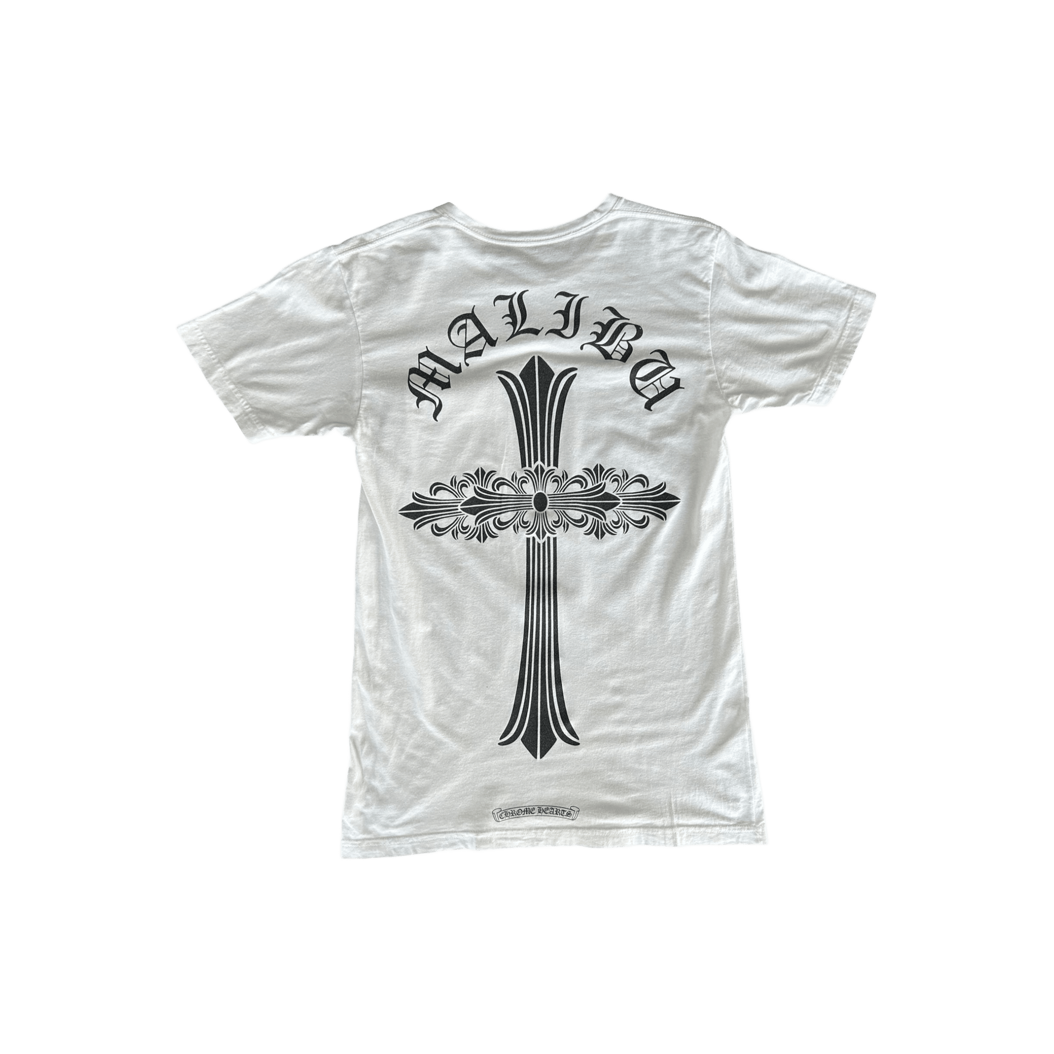 Chrome Hearts White & Black Malibu Cross Logo T-Shirt - Morely TrendsChrome Hearts Type here:)