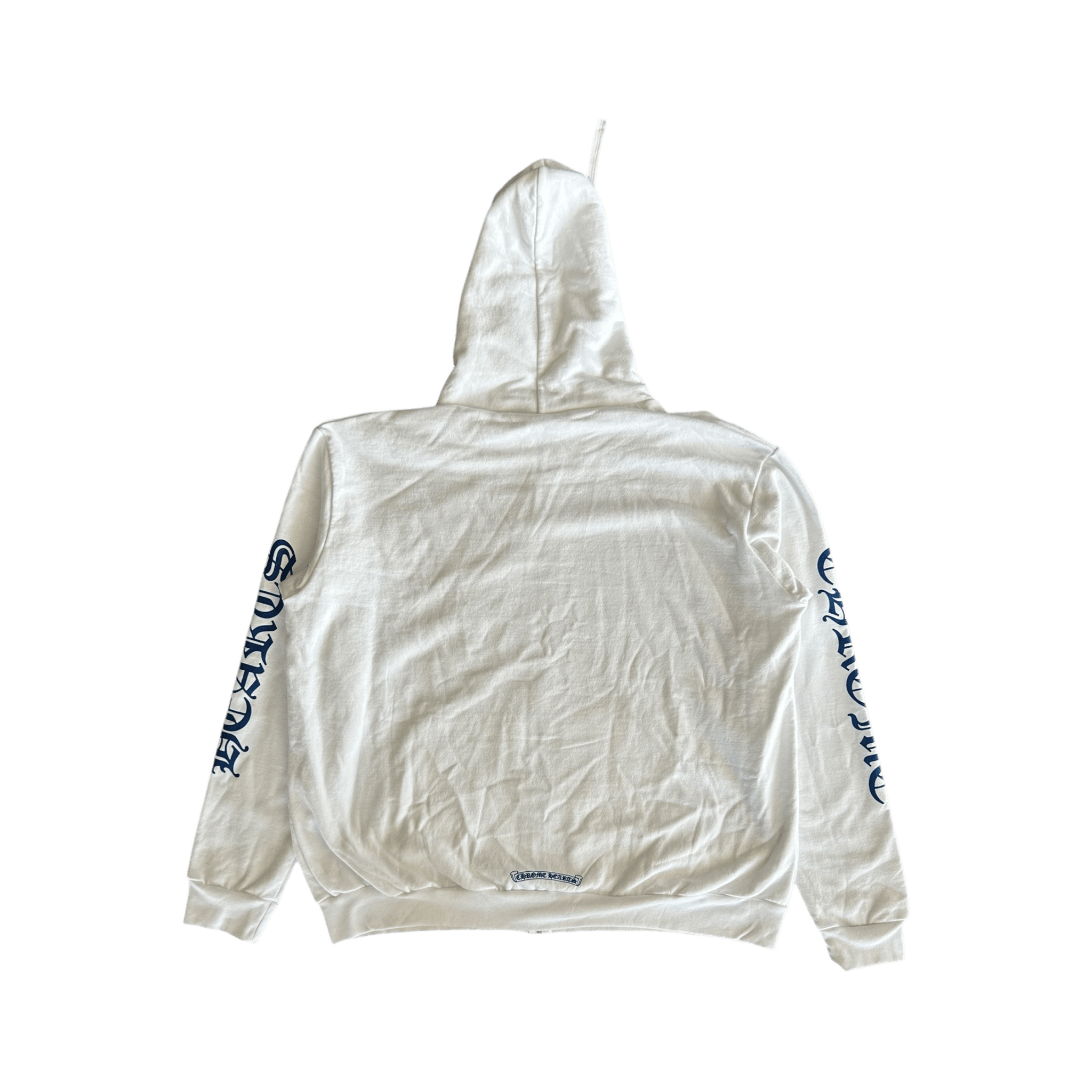Chrome Hearts White & Blue Script Logo Zip Up Hoodie - Morely TrendsChrome Hearts Type here:)