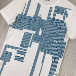 Fendi Men’s White & Blue T-shirt - XS - Morely TrendsFendi Type here:)