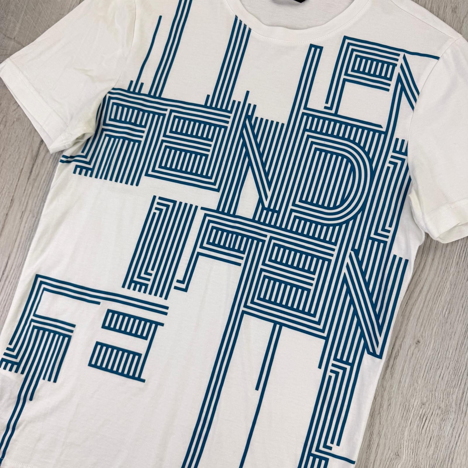 Fendi Men’s White & Blue T-shirt - XS - Morely TrendsFendi Type here:)