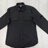 Cp Company Black Button-up Overshirt - Large