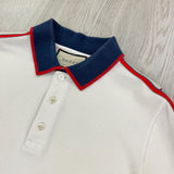 Gucci Men’s White Short Sleeve Polo - Small