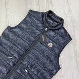 Moncler Men’s Navy GUI Gilet - Size 1