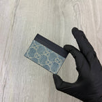 Gucci GG Denim Monogram Card Holder - Morely TrendsGucci Type here:)