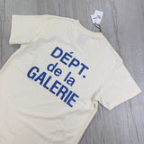 Gallery Dept Men’s Cream Blue T-shirt