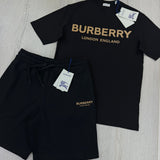 Burberry Men’s Black T-shirt & Shorts Set - Morely TrendsBurberry Type here:)