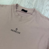 Moncler Men’s Pink T-shirt - Large