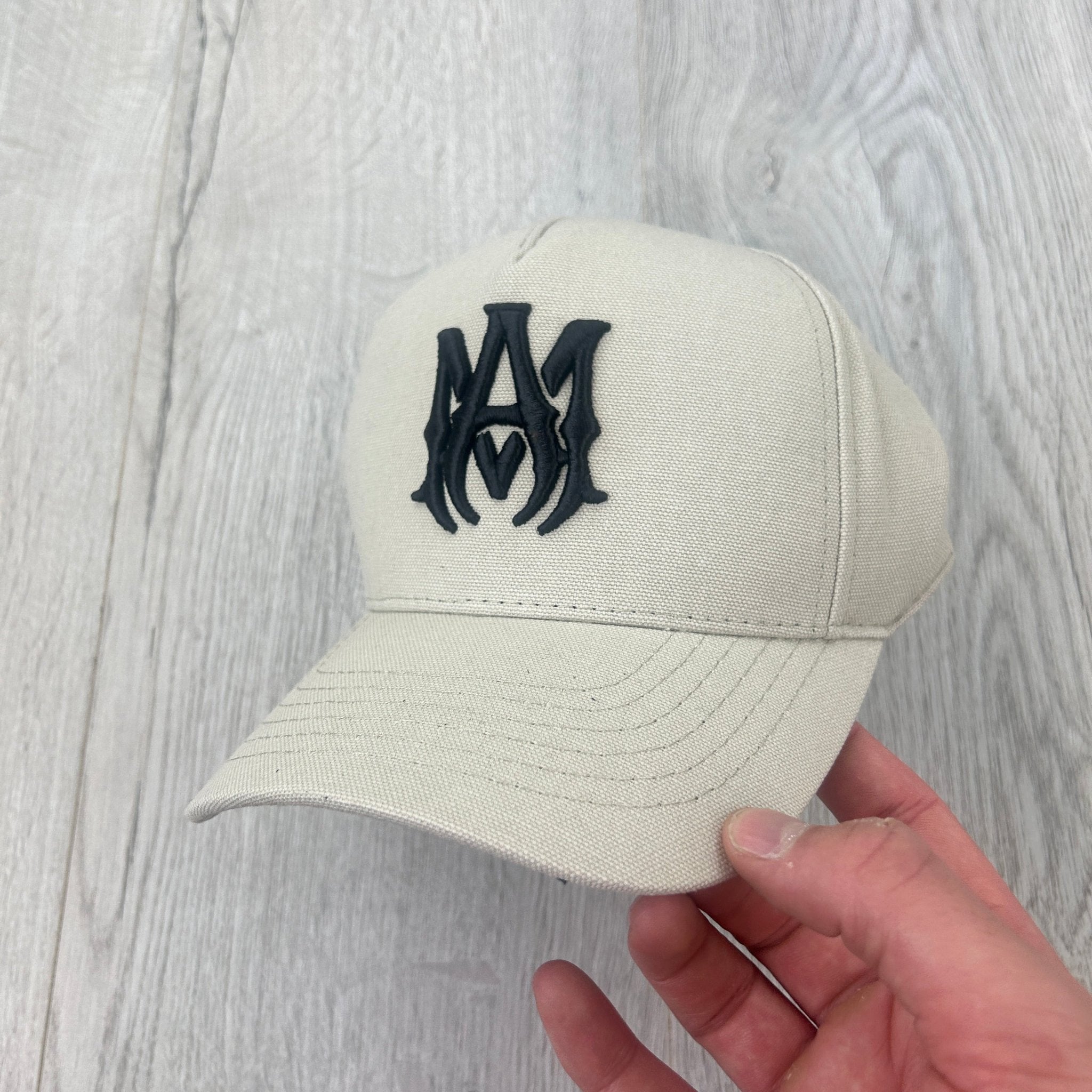 Amiri Men’s Beige MA Logo Full Canvas Cap - Morely TrendsAmiri Type here:)