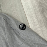 Cp Company Men’s Grey 1/4 Zip Sweatshirt