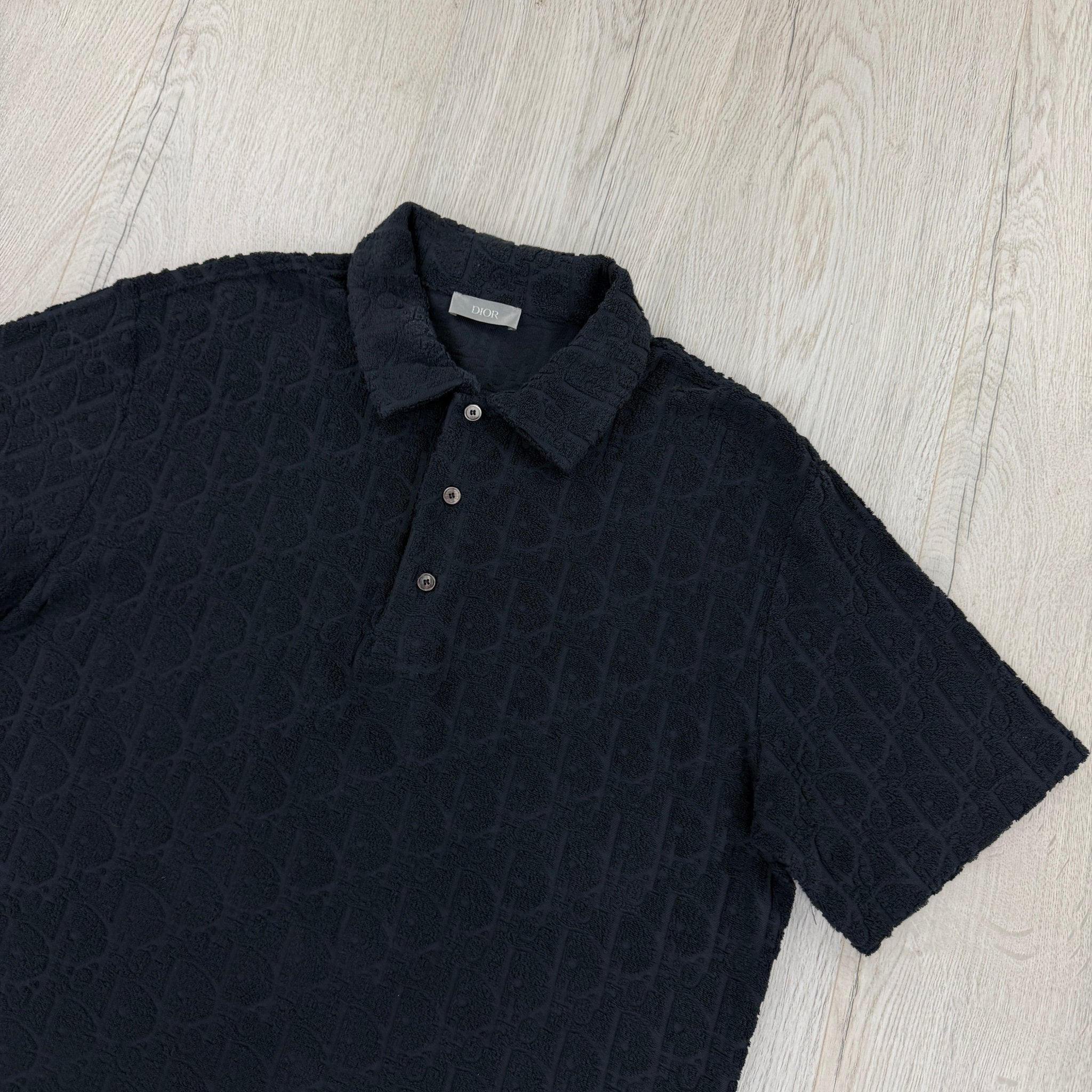 Dior Men’s Navy Oblique Towel Polo Shirt - Small (Fit Medium) - Morely TrendsDior Type here:)