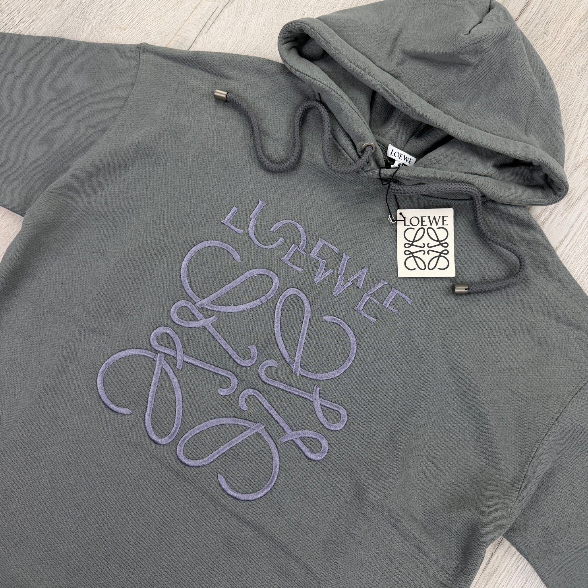 Loewe Men’s Grey Pullover Hoodie - Morely TrendsLoewe Type here:)