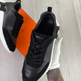 Hermes Men’s Black & White Bouncing Sneakers - 46 (Fit 11.5/12)