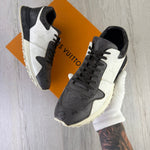 Louis Vuitton Men’s Monogram Black White Grey Run Away Trainers - Uk 9 - Morely TrendsLouis Vuitton Type here:)