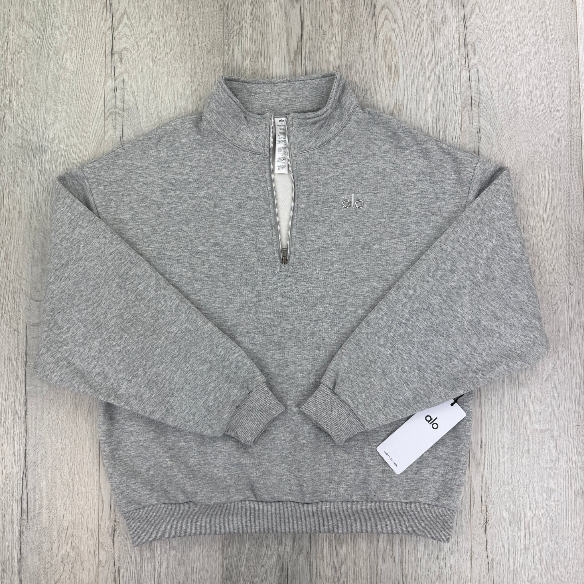 Alo Men’s Grey 1/4 Zip Fleece - Morely TrendsAlo Type here:)