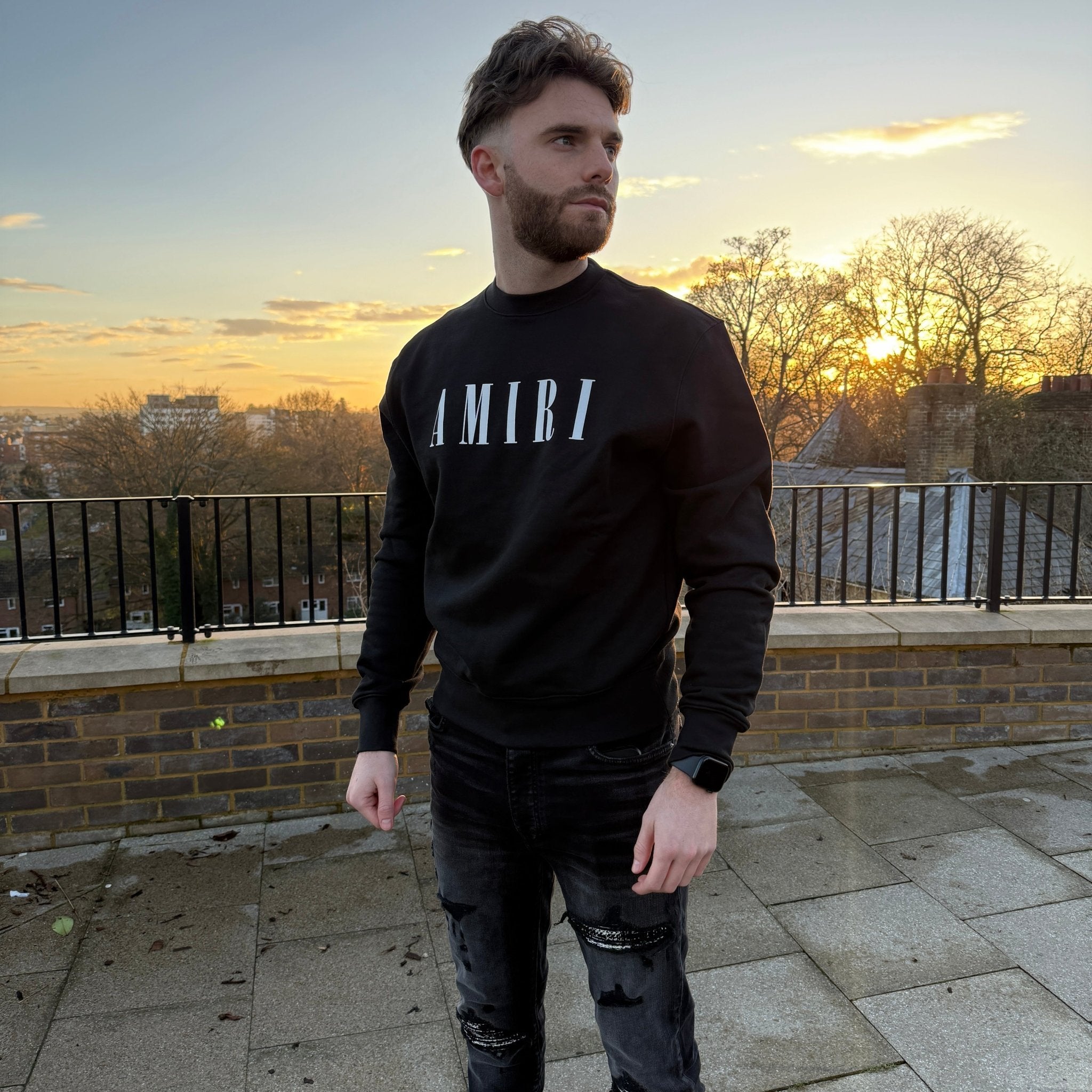 Amiri Men’s Black Crewneck Jumper - Morely TrendsAmiri Type here:)