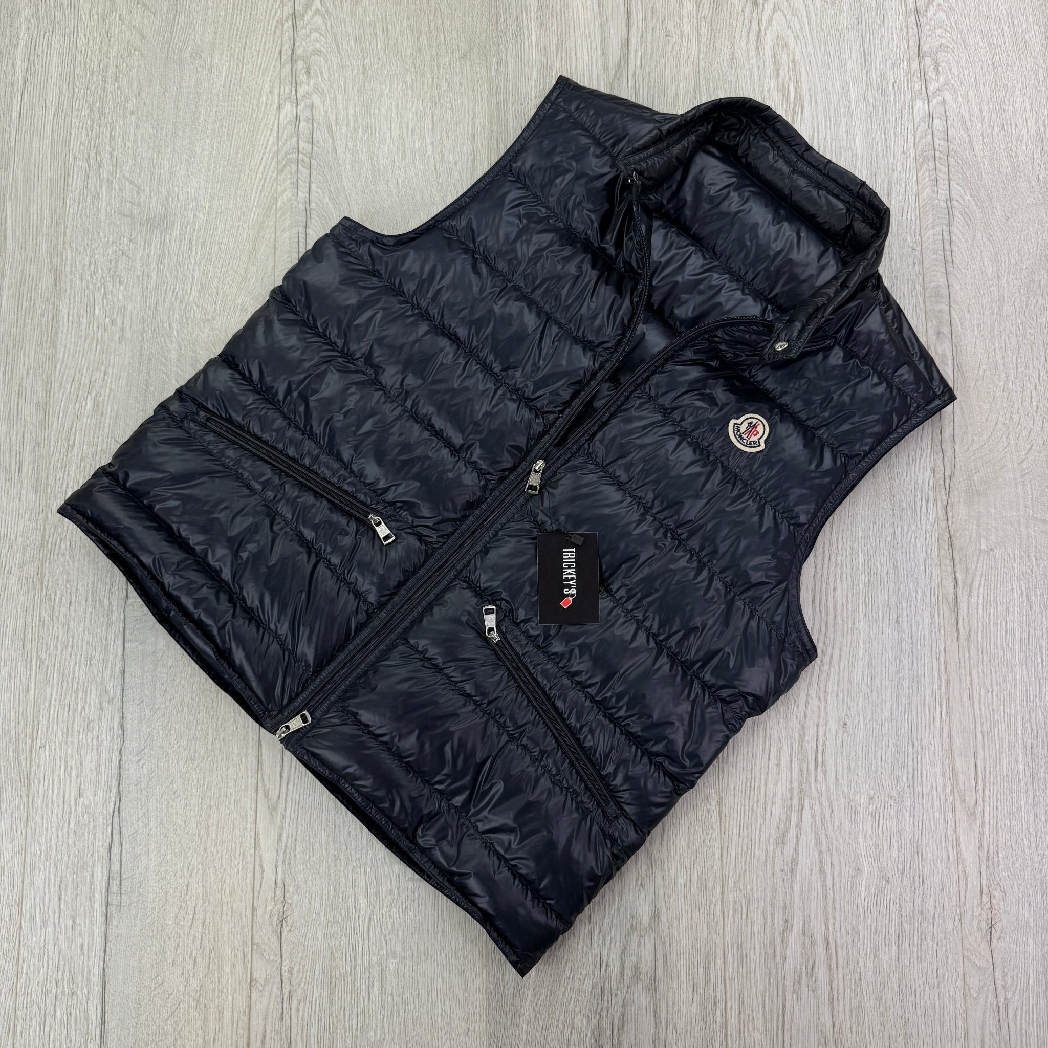 Moncler Men’s Navy GUI Gilet - Size 1 - Morely TrendsMoncler Type here:)