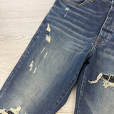 Amiri Men’s Blue MX1 Distressed Ripped Jeans