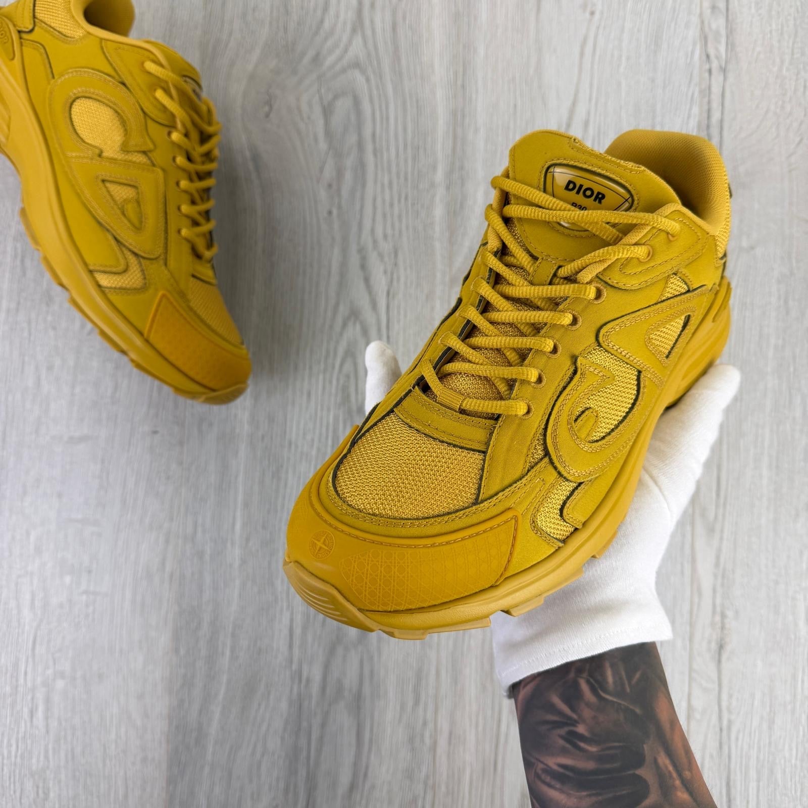 Dior x Stone Island B30 Men’s Yellow Trainers - Uk 9 - Morely TrendsDior Type here:)