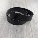 Louis Vuitton Men’s Black Thin Belt - 100 (Uk 28-34)