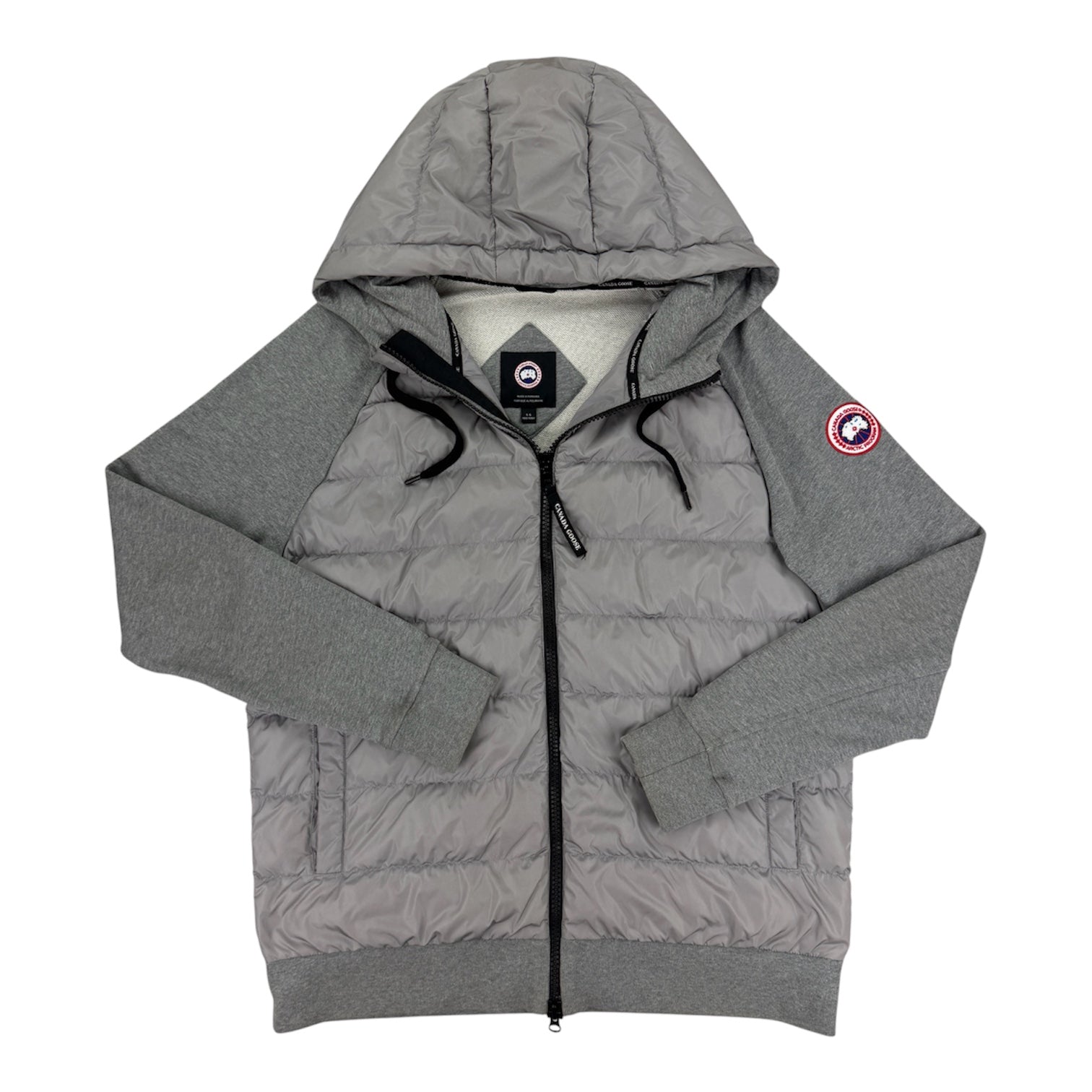 Canada Goose Men’s Grey Zip-up Padded Hoodie - Large - Morely TrendsCanada goose Type here:)