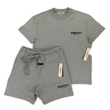 Essentials Men’s Dark Oat T-shirt & Short Set