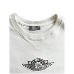Dior Air Jordan White Embroidered Logo T-Shirt - Morely TrendsDior Type here:)